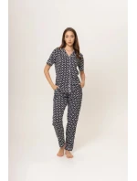 Dámské pyžamo 180/158 černobílé - Karol Dámské pyžamo 180/158 černobílé - Karol