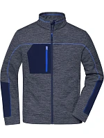 Daiber JN 1818 Pánská pletená fleecová bunda 02.1818 navy melange/navy/royal Daiber JN 1818 Pánská pletená fleecová bunda 02.1818 navy melange/navy/royal