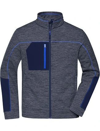 Daiber JN 1818 Pánská pletená fleecová bunda 02.1818 navy melange/navy/royal Daiber JN 1818 Pánská pletená fleecová bunda 02.1818 navy melange/navy/royal