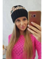 Dámská čepice Iris K348 black+mint