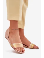 Kožené sandály Maciejka 01971-72 růžové zlato