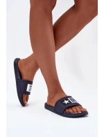 Dámské pantofle Big Star – námořnická modrá/bílá