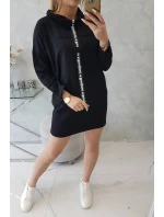 Šaty s kravatou černé