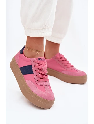 Dámské semišové tenisky Big Star TT274164 Růžové