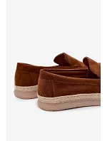 Mokasyny Espadryle Pánské Camel Rexton
