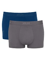 Pánské boxerky SLG Base Trunk C2P - UNKNOWN - šedá-tyrkys V001 - SLOGGI