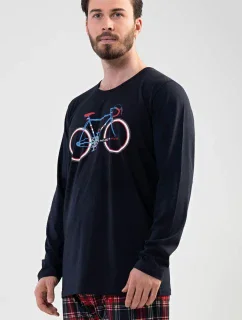 Pánské pyžamo dlouhé Old bike