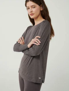 Vamp - Puntíkované pyžamo s manžetovými rukávy 21053 - Vamp