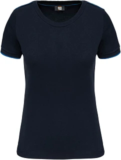 WK WK 3021 Dámské pracovní tričko "Day-to-Day" 20.3021 navy/light royal blue