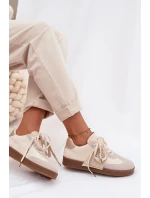 Dámské tenisky s ozdobným detailem Béžové Kalirina