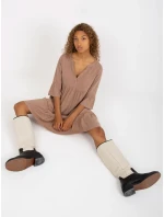 Šaty D73761M30214A3 tmavě lila