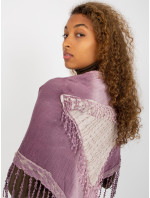 Dámský fialový mušelínový šátek