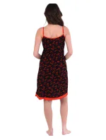 Dámská košilka 01/127 černá se srdíčky - Karol