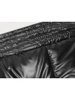 Černo-béžová hrubší oboustranná dámská zimní bunda (V767) Černo-béžová hrubší oboustranná dámská zimní bunda (V767)