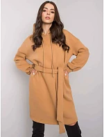 Mikina oversize šaty s páskem velbloudí (7253) Mikina oversize šaty s páskem velbloudí (7253)