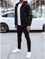 Pánská rozepínací zateplená mikina černá FashionStreet BX5627