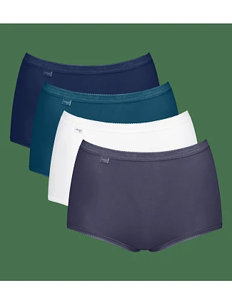 sloggi Basic+ Maxi C4P - White / Blue - SLOGGI White / Blue - SLOGGI sloggi Basic+ Maxi C4P - White / Blue - SLOGGI White / Blue - SLOGGI