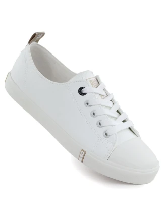 Dámské nízké tenisky z eko kůže bílé Big Star TT274023