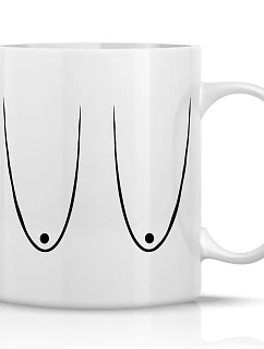 PRSA (VELKÁ) - klasický bílý keramický hrníček 300 ml