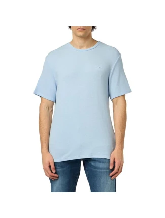 Boss Rib Azzurro M Tričko 50509328-450 pánské