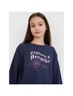Dívčí mikina bez kapuce 4F 4FJWSS25TSWSF1483-22S Dívčí mikina bez kapuce 4F 4FJWSS25TSWSF1483-22S