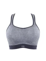 Sportovní podprsenka 7341B Non Wired Bra charcoal marl šedá - Panache Sportovní podprsenka 7341B Non Wired Bra charcoal marl šedá - Panache