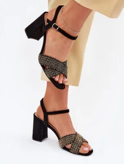 Sandály na podpatku model 214687 Step in style