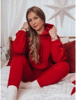 KSENIIA PREMIUM dámská tepláková souprava červená FashionStreet AY1112 KSENIIA PREMIUM dámská tepláková souprava červená FashionStreet AY1112