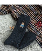 Magnetis ponožky YN5042 Medvídek melanžový