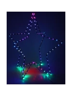 3D DEKORATIVNÍ STOJÍCÍ HVĚZDA 120LED RGB 80CM