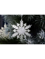 SNĚHOVÁ VLOČKA PŘÍVĚSEK 2KS DESIGN 12 RAMEN