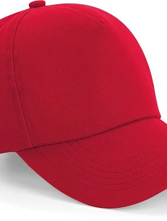 Beechfield B 25 5 panelová kšiltovka "Authentic" 53.0025 classic red