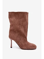 Ženy hnědé kotníkové boty na podpatku typu Slouchy Penrose Ženy hnědé kotníkové boty na podpatku typu Slouchy Penrose