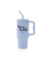 KÁVOHOLIK - světle modrý cestovní termohrnek 900 ml