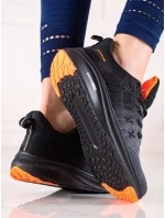 Praktické šedo-stříbrné  tenisky dámské bez podpatku