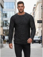 Pánský svetr černý WX2311z Pánský svetr černý WX2311z