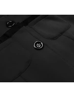 Černá krátká dámská rozepínací mikina (AMG-63) Černá krátká dámská rozepínací mikina (AMG-63)