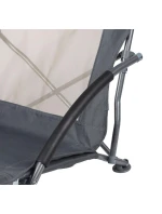 55x58x64cm Skládací šedé ploché cestovní sedadlo s polštáři