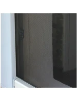 MOSKYTIÉRA DO OKNA 100X100 BÍLÝ POLYESTER + PÁSEK NA SUCHÝ ZIP