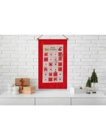 ADVENTNÍ KALENDÁŘ 56x87CM ČERVENÝ ADVENTNÍ KALENDÁŘ 56x87CM ČERVENÝ
