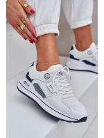 Sportovní Boty Tenisky Dámské Big Star NN274A103 HI-POLY SYSTEM Bílá-Námořnická