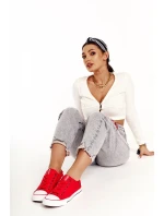 Dámské Klasické Nízké Tenisky Big Star DD274339 Červené