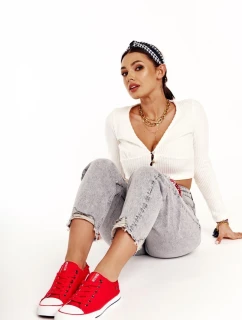 Dámské Klasické Nízké Tenisky Big Star DD274339 Červené