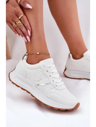 Dámské tenisky na platformě Big Star Hi-Poly System – bílé