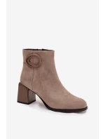 Boty na podpatku  model 222953 Step in style