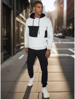 Pánská šedá mikina FashionStreet BX5911