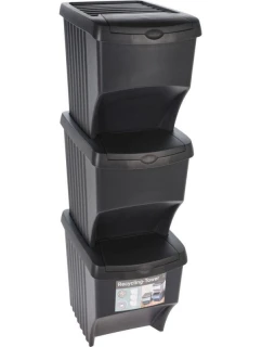 KOŠ 22 L SADA 3 KS ANTRACITOVÝ