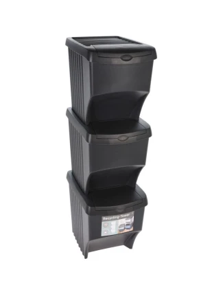 KOŠ 22 L SADA 3 KS ANTRACITOVÝ