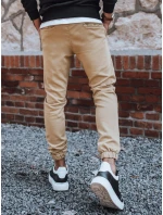 Pánské tepláky jogger béžové FashionStreet UX3301 Pánské tepláky jogger béžové FashionStreet UX3301