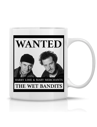 WANTED - klasický bílý keramický hrníček 300 ml WANTED - klasický bílý keramický hrníček 300 ml